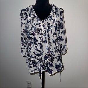 Elle Floral Print Women's Top - Medium